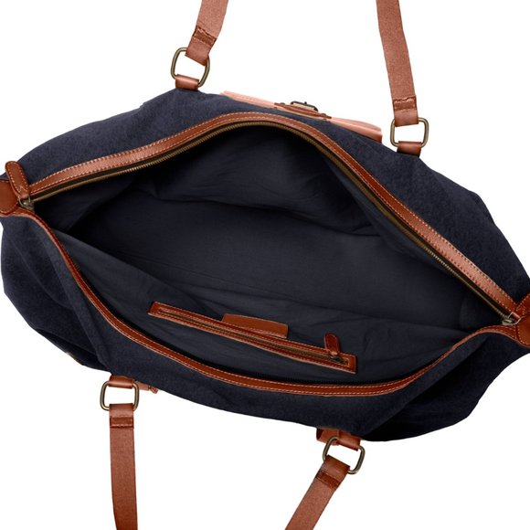 DRAKENSBERG Travel bag Sam Navy Blue  handmade vintage weekender main image 5